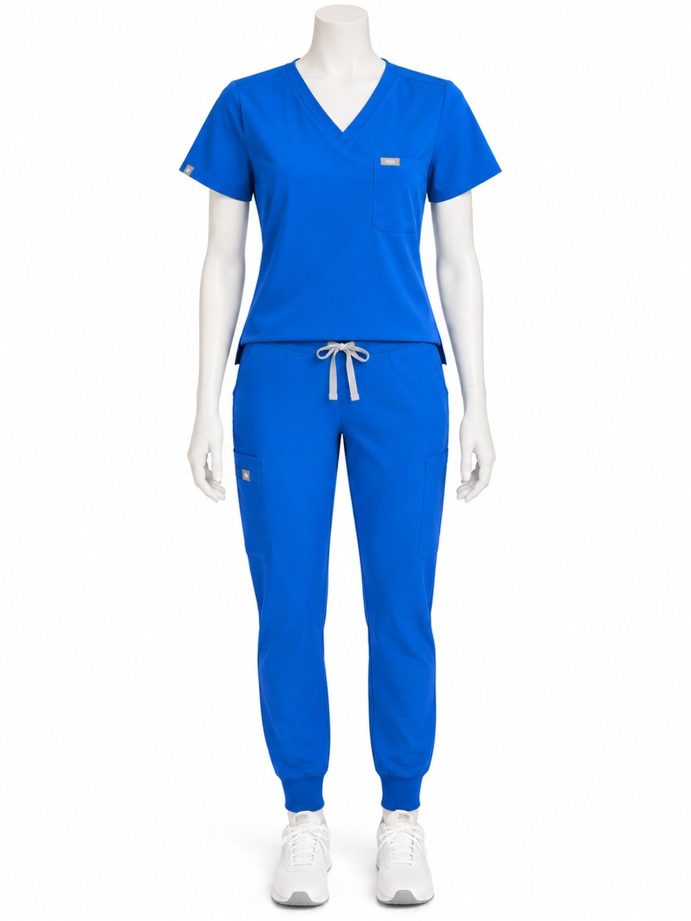 Figs Royal Blue Women's Scrub Jogger Set